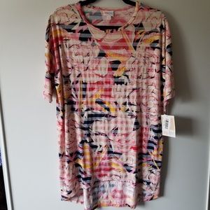 Lularoe Striped Floral Irma